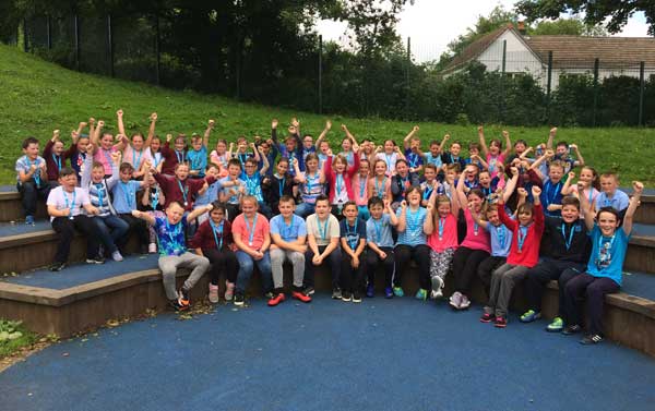WINNERS: Some of the pupils with their medals