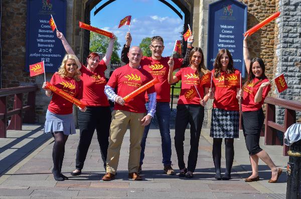  Ross Porter, left centre, with the Clear Sky Recruitment runners