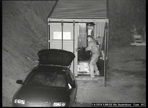 Police are searching for this man after fibre optic cabling was stolen
