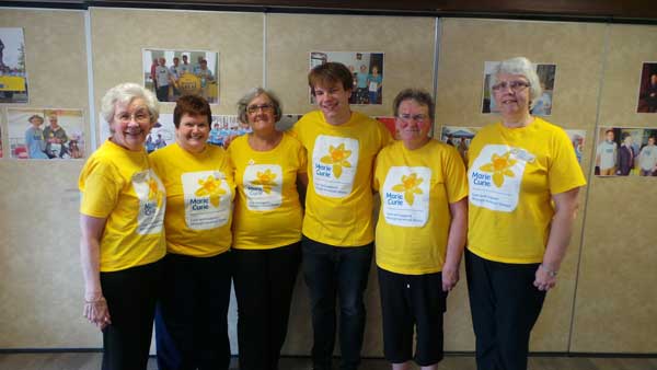 PRAISED: Members of the Marie Curie Caerphilly Fundraisers have been thanked for their efforts