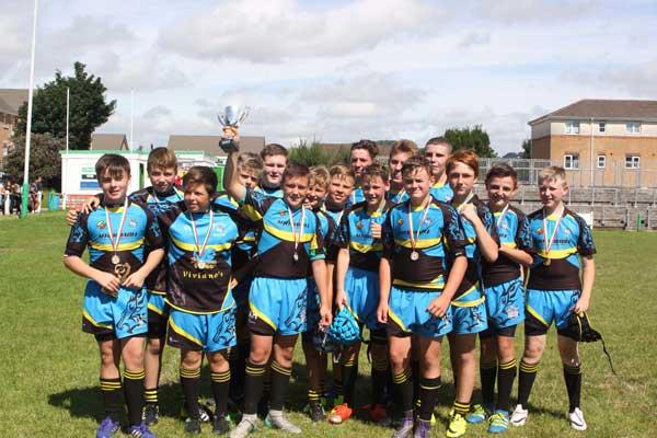 SILVERWARE: Aber Valley Wolves Under-13s won the Welsh Grand Final at Virginia Park