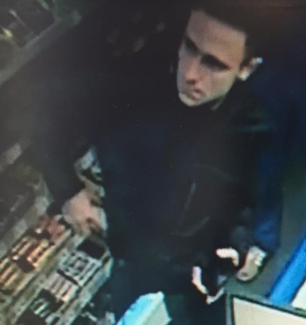 Police are looking to trace this man aftera fake £20 note was used in a Spar shop