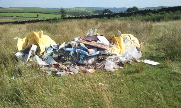 DAMAGE: Fly-tipping has increased by 20% in the last year, according to council figures