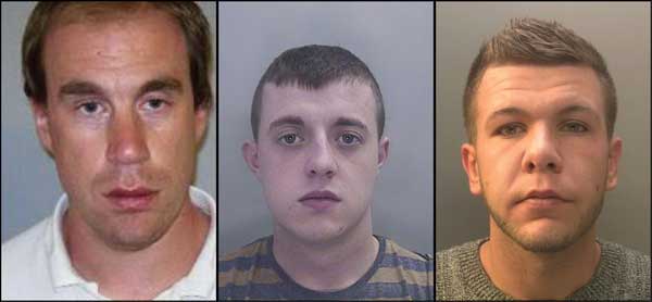 Stephen Probert, Cameron Davies, and Damian Winnett have all been jailed for intimidating witnesses