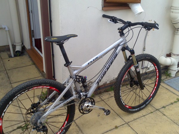 The silver Turner Flux bike, which was stolen from Bedwas
