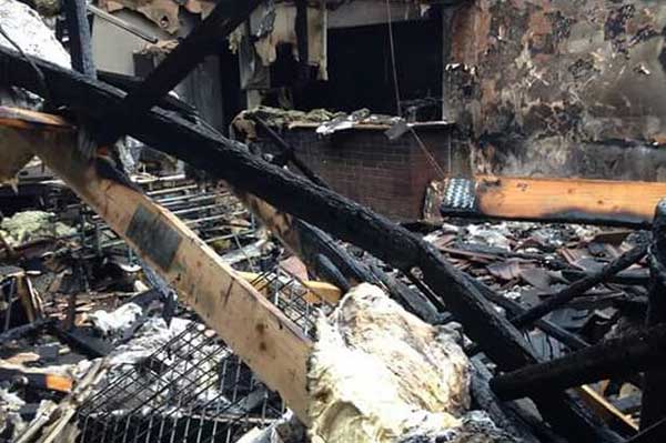 Police are appealing for information on the fire at Deri RFC’s mini section clubhouse