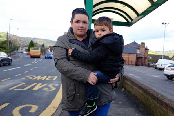APOLOGY: Caerphilly mother Dana Angus wants an apology after her son hit his head on a Stagecoach bus. Photo: Joanne Burgess Photography
