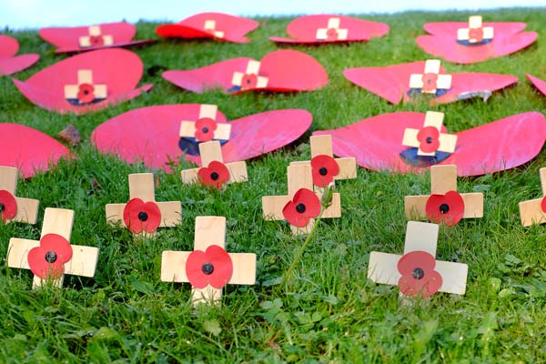 POPPY: Memorial services are being held across Caerphilly County Borough