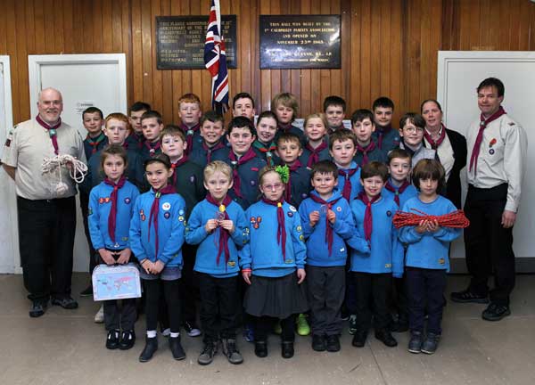 PREPARED: 1st Caerphilly Beavers and Scouts can look forward to no more leaks in their roof. Photo by Joanne Burgess