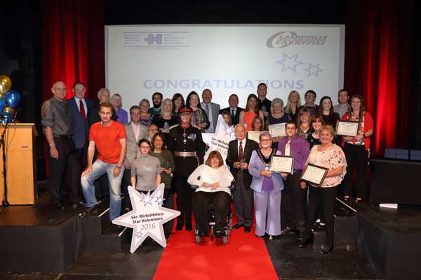 The volunteers were honoured for their work