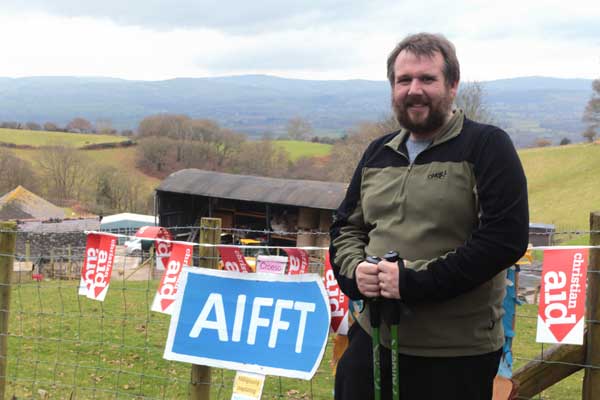 Peredur Owen Griffiths, from Caerphilly, completed the 140-mile trek over 12 days.