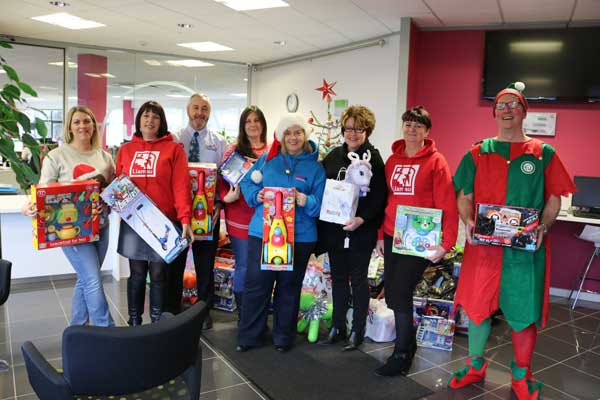 CHRISTMAS DONATION: United Welsh have donated presents to local children living in refuge