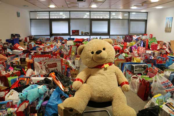 THANKS: More than 2,000 gifts have been donated by residents and businesses from across the county borough 