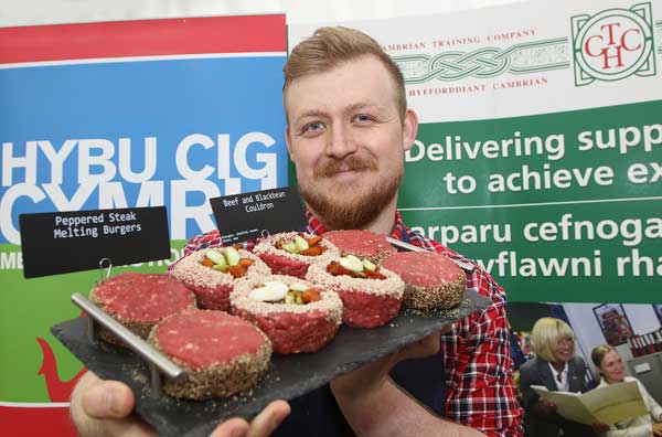 Sam Hughes from Maesycwmmer has been named Welsh Young Butcher