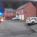 Firefighters were called to Bluebell View Estate in Llanbradach