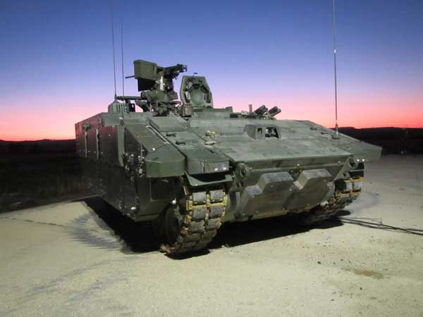 FIRED: An ARES mini-tank, part of General Dynamic’s AJAX programme