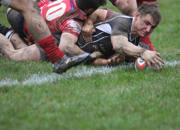 HIT FOR SIX: Bedwas were in rich form as they romped to victory over Llanelli on New Year’s Eve
