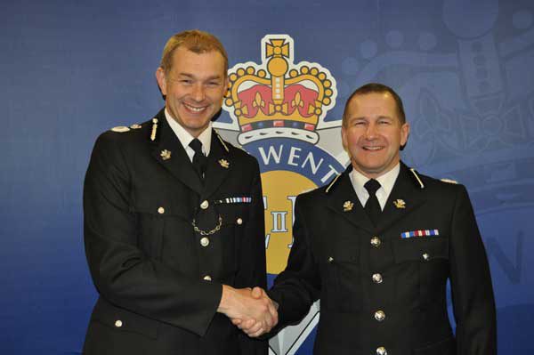 Julian Williams, right, has been appointed Gwent Police's Deputy Chief Constable