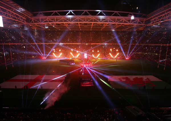 The Principality Stadium ahead of Wales v England in the 2015 Six Nations