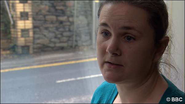 Deanna Hardwick is worried about her family's health living on Hafodyrynys Road in Crumlin