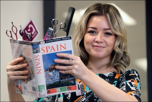 NO SIESTA: Georgina Rice will be working in Spanish salons