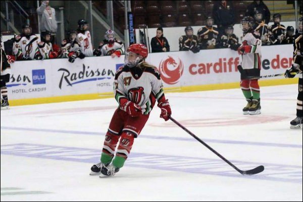 COOL AS ICE: Charlotte Harris has big aspirations in ice hockey