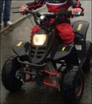 One of the stolen quad bikes