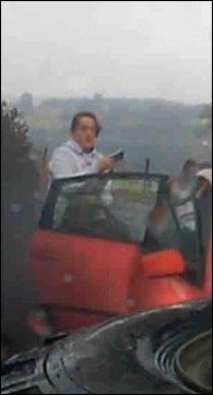 Dashcam footage from the hit and run