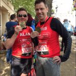 MARATHON: Islwyn MP, Chris Evans, ran a respectable 4:20