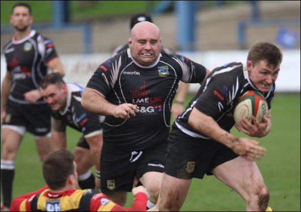 Matthew John makes a break for Bedwas
