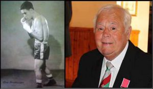 LEGEND: Don Braithwaite in 1958, left, and with his British Empire Medal