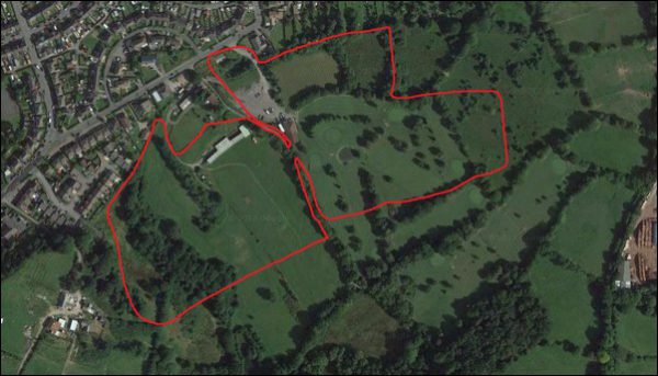 The development area around Oakdale Golf Course
