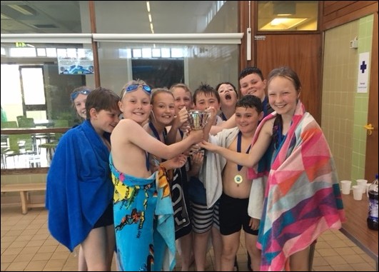 CELEBRATIONS: Year 6 pupils from Ystrad Mynach Primary School