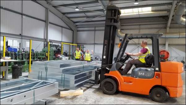 THE REAL STEEL: The new £1m steel mill is now fully operational