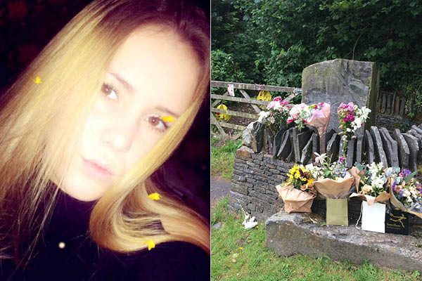 REMEMBERED: Friends left tributes near the place where Shauna Davies had died