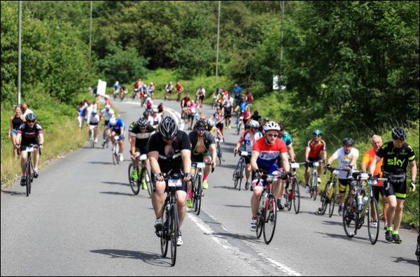 Over 9,000 cyclists took on the third Velothon Wales race on Sunday July 9. Photo by Carl Jones