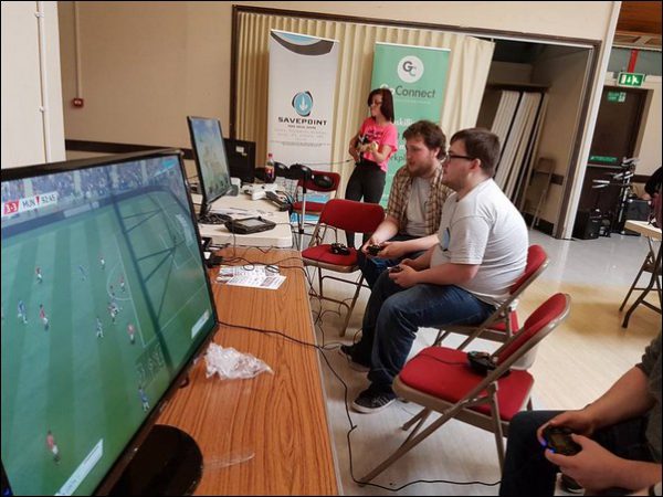 Youngsters from Lansbury Park enjoy a gaming session as part of the council's summer holiday timetable