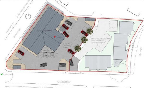 MEDICAL PLANS: The site of the former church hall in Llanbradach