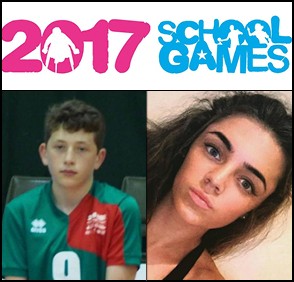 FUTURE STARS: Rhys Bartlett and Imogen Shide will be competing in the School Games in Loughborough