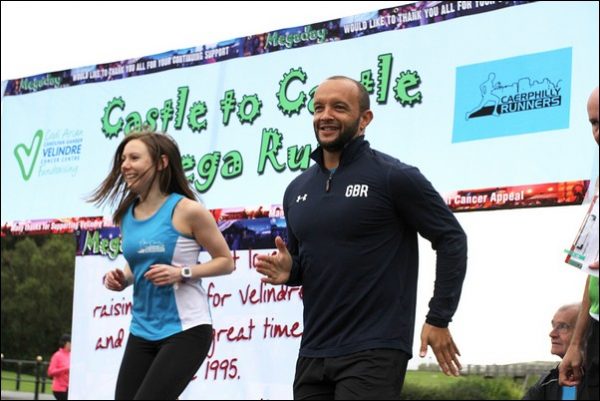 Olympic silver medallist Jamie Baulch helped start the MegaRun Castle to Castle event