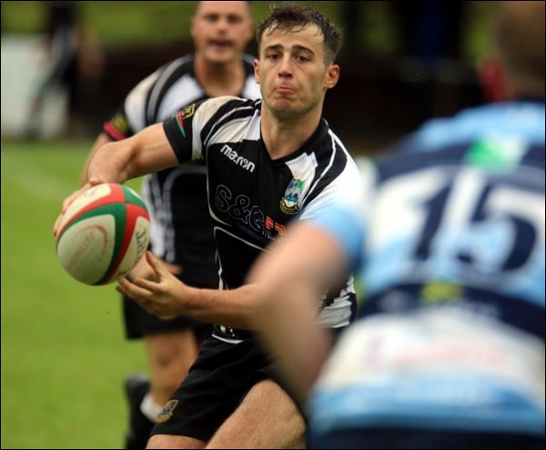 Lewis Evans had a fine afternoon from the tee as Bedwas scored five past Bargoed