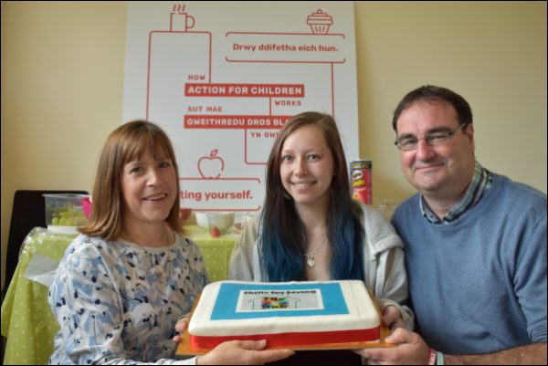 CELEBRATION: Johanne Halford, centre, credits Action for Children with saving her life