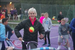 Judy Murray at Caerphilly Tennis Club