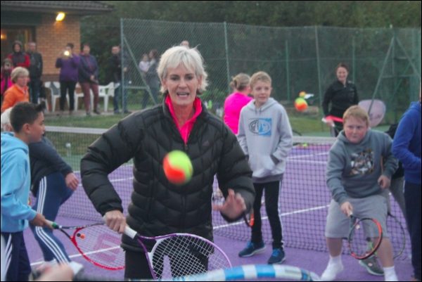 Judy Murray at Caerphilly Tennis Club