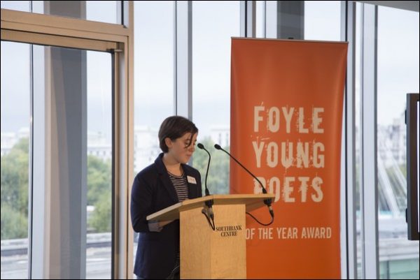AWARDED: Lyra Davies, 14, was named in the top 15 poets at the Foyle Young Poets of the Year. Photo: Christa Holka