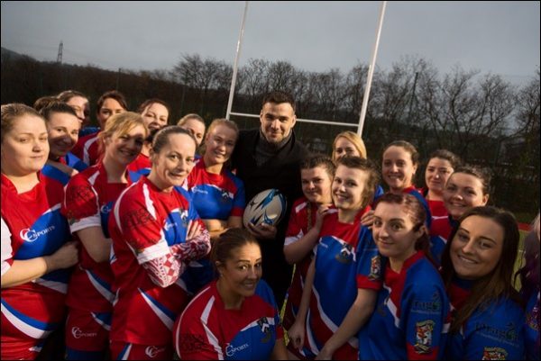 LEGEND: Mike Phillips, who won 99 caps for Wales, spent a season coaching Senghenydd Sirens - which has been turned into a series for S4C