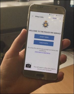 The 999eye scheme will allow emergency callers to stream video and photos to police control rooms