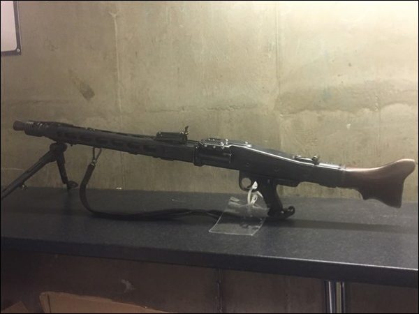 An MG42 machine gun, devised in Nazi Germany, was handed in during Gwent Police's firearm surrender