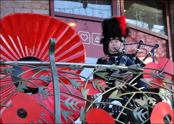 Remembrance Day 2017 in Caerphilly town. Photo: Joanne Burgess Photography