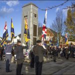 Remembrance Day 2017 in Caerphilly town. Photo: Joanne Burgess Photography